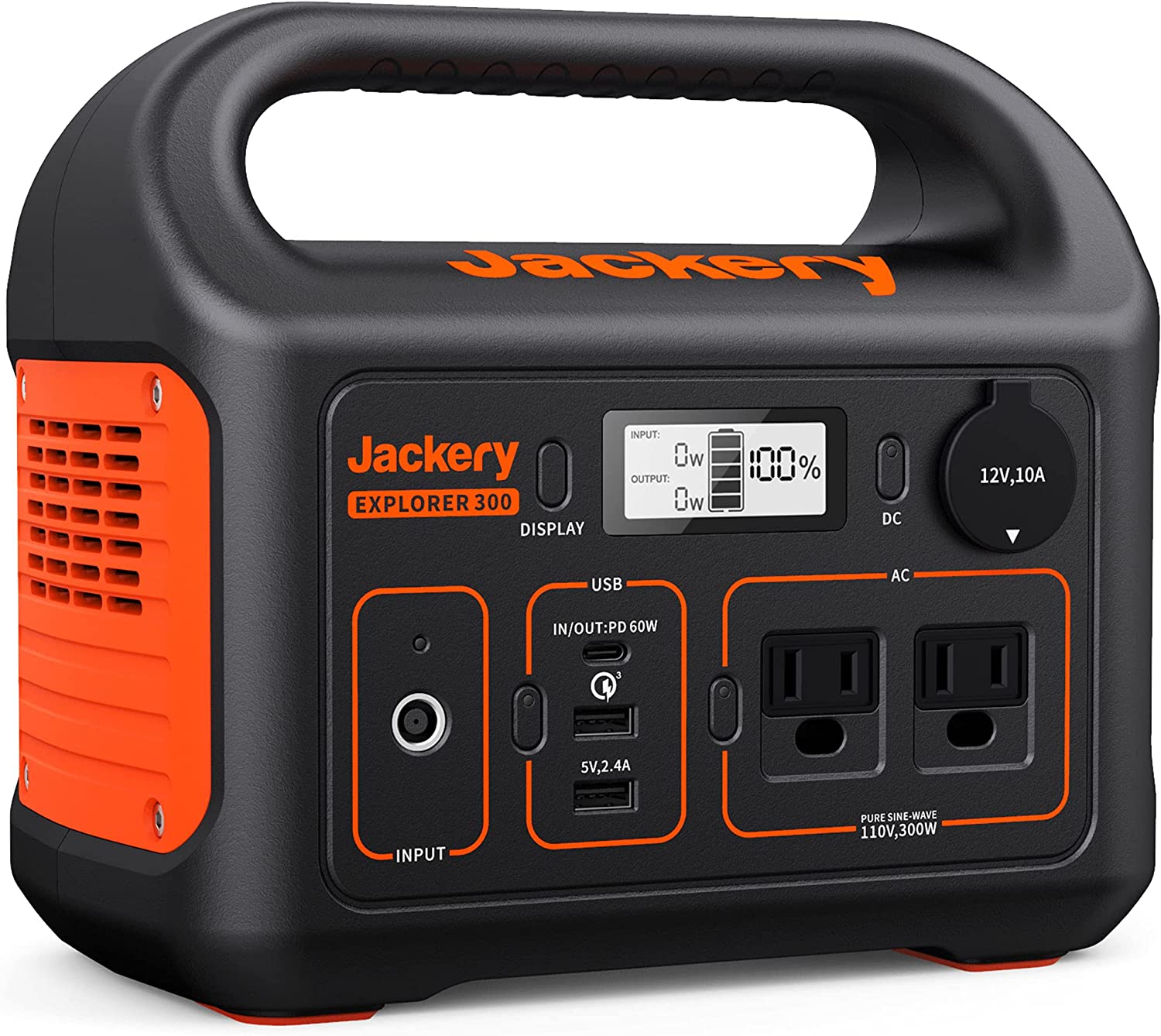 Jackery Portable Power Station Explorer 300, 293Wh Backup Lithium Battery, Solar Generator(Solar Panel Not Included)