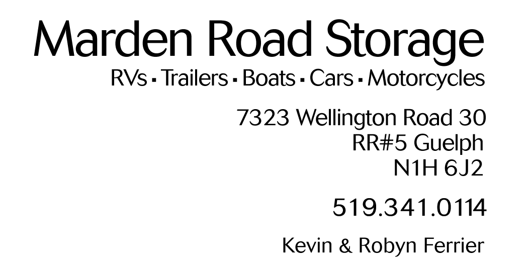 Marden Road Storage - RV Service Facility in GTA, Ontario